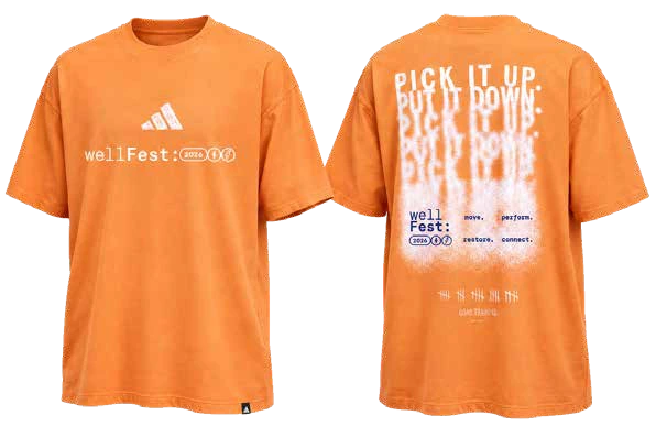 Camiseta WellFest naranja
